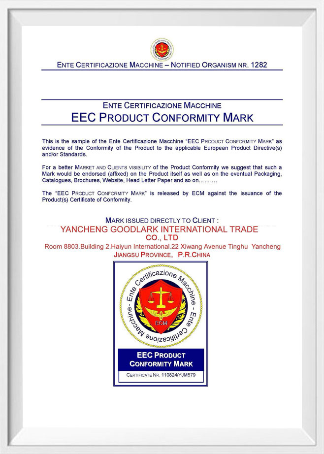 การรับรอง ENTE ผลิตภัณฑ์ EEC ที่ผ่านการรับรอง